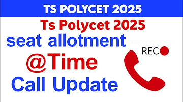 ts polycet seat allotment release time | help line call update | tg polycet 2025