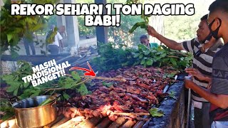 REKOR SEHARI 1 TON DAGING BABI !! SEI BABI PERTAMA DI KUPANG!! SEI BABI OM BAI BAUN