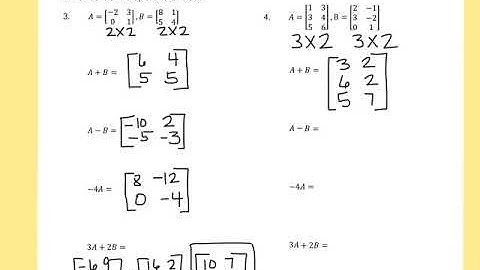 Matrix Operations PRACTICE VIDEO