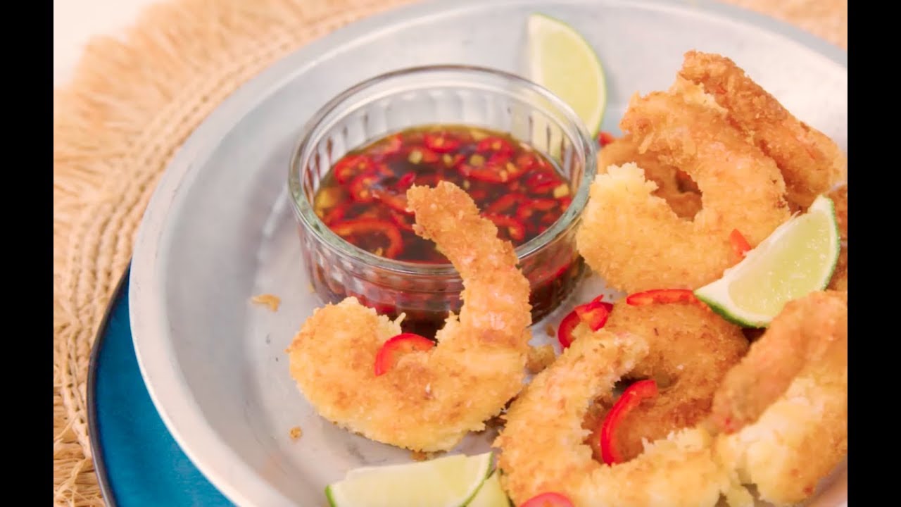Coconut Shrimp with Thai Dipping Sauce Savory YouTube