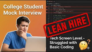 Famous Mock Interview With Intern - Tech Screen Level - Lean Hire Wealth
