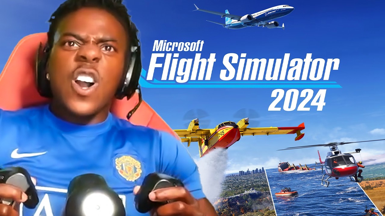 ISHOWSPEED BECAME A PILOT IN THE MICROSOFT FLYING SIMULATOR GAME