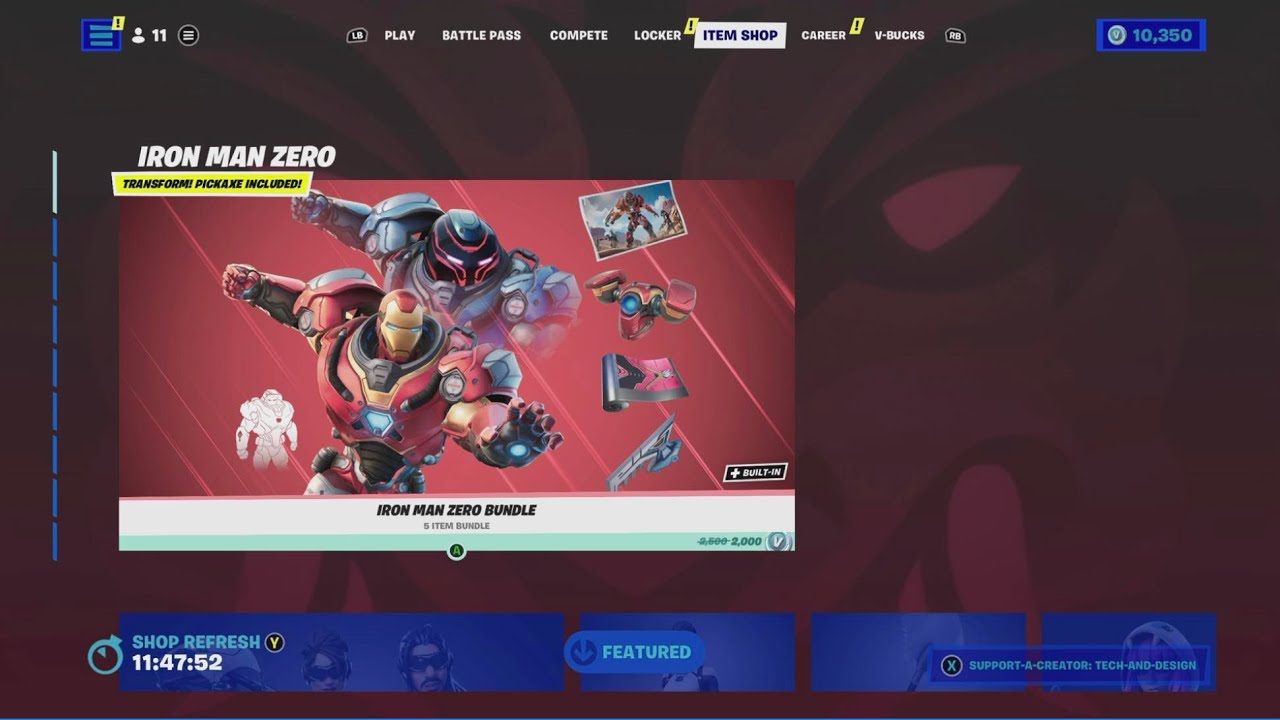 Fortnite Giveaway Replays Iron Man Zero Bundle YouTube