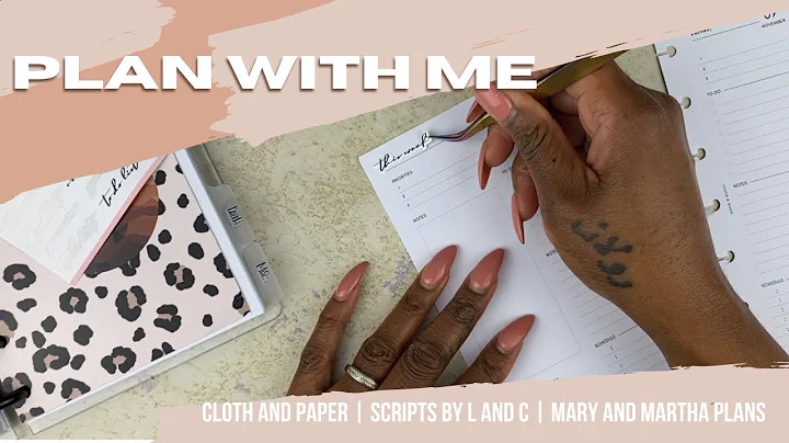 PLAN WITH ME | CLOTH AND PAPER | SCRIPTS BY L AND ...