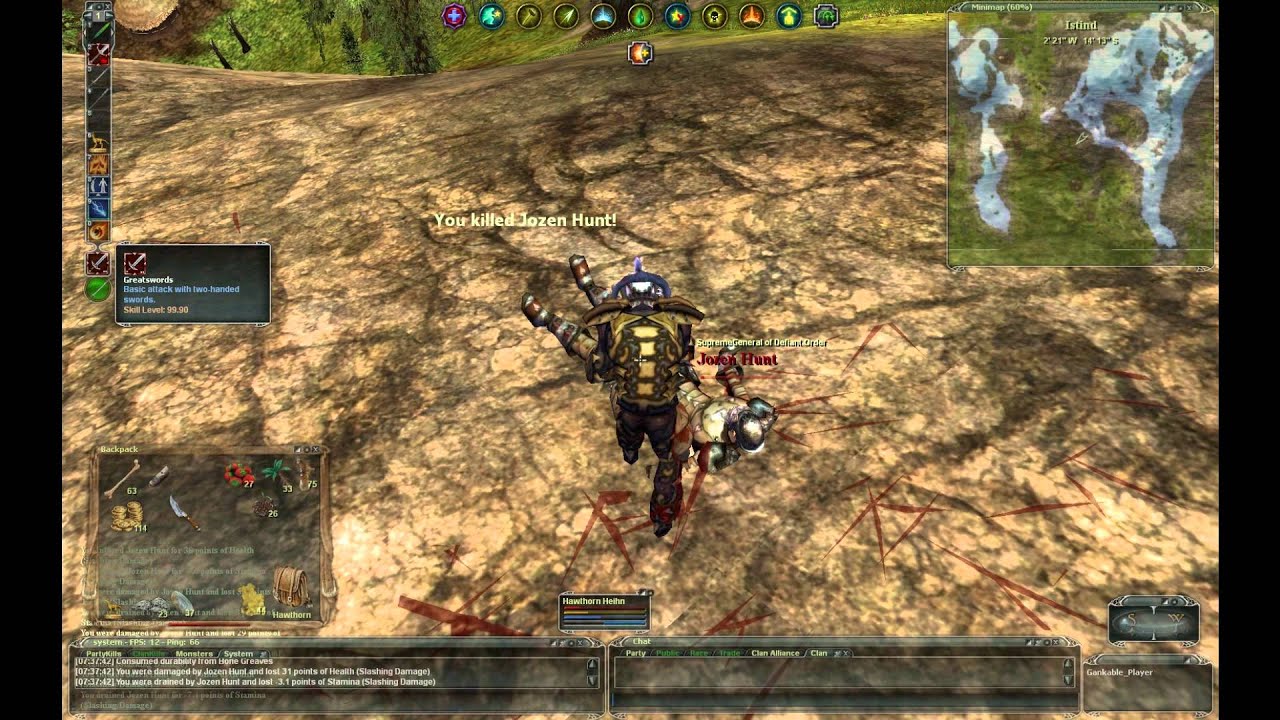 DarkFall Inappropriate Gank Genital mutilation - YouTube