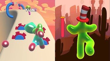 Blob Runner 3D - All Levels Gameplay Android, iOS #6 ( 90 - 100 )