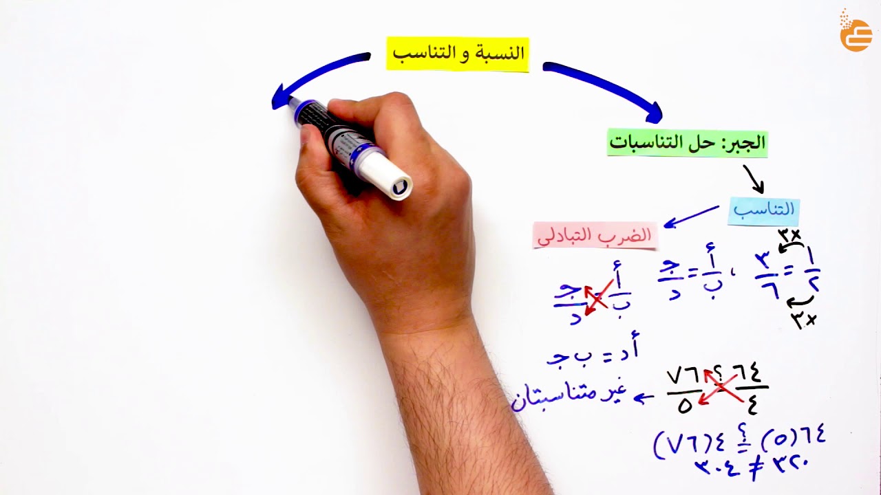 مراجعات عين  حل التناسبات u2013 مقياس الرسم