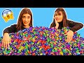 Mixing Together 10,000 Bubble Gums Into One *GIANT* Bubble Gum Ft. Samreen Ali | Mahjabeen Ali