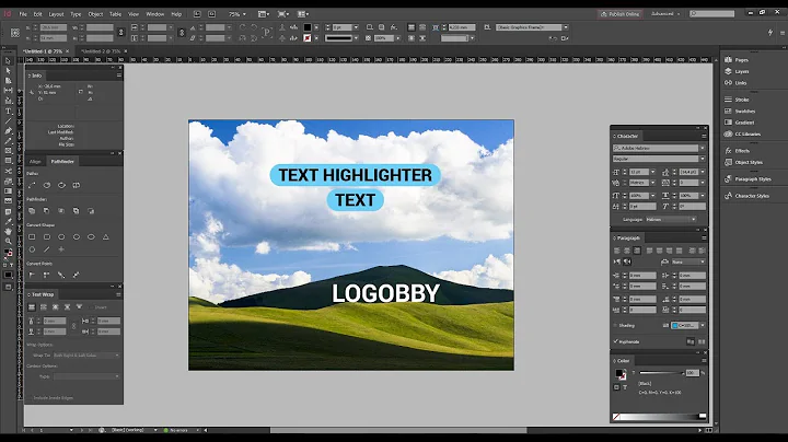 How to highlight text with rounded corners in Indesign