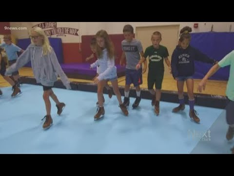 tegna news Traveling 'ice' rink takes over elementary school gym class