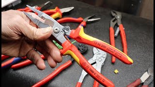 Knipex 1396200 Pliers for Electrical Installation. Needle Nose, Stripper, Cutter, Crimper, And More!