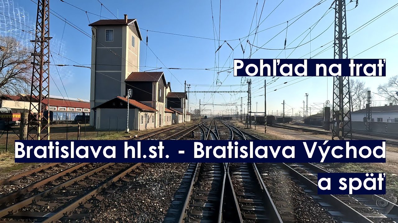 Pohľad na trať | BA Hlavná stanica - BA Východ