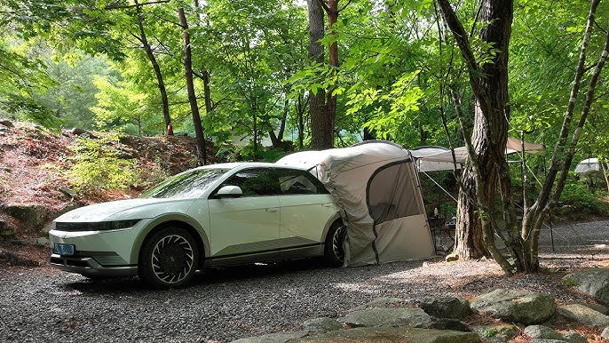 Tesla Modell Y Camping Zelt Heckklappe Sonnenschutz Austria