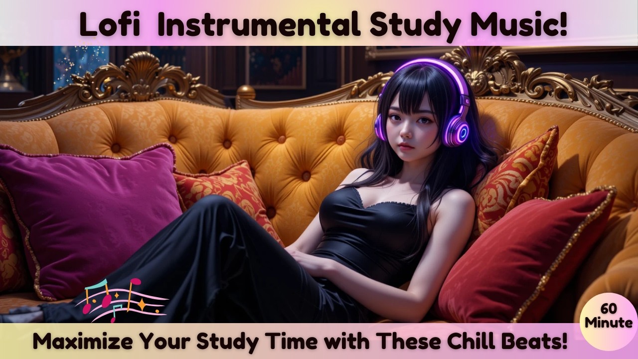 60 Minutes of Lofi Instrumental Study Music | Maximize Your Study Time ...