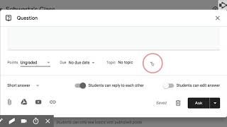 Use the Question Feature in Google Classroom