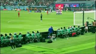 【現地映像】ワールドカップ日本対スペイン 田中碧選手逆転ゴール！！！ #三笘薫 #日本代表 #田中碧 #三笘の1mm