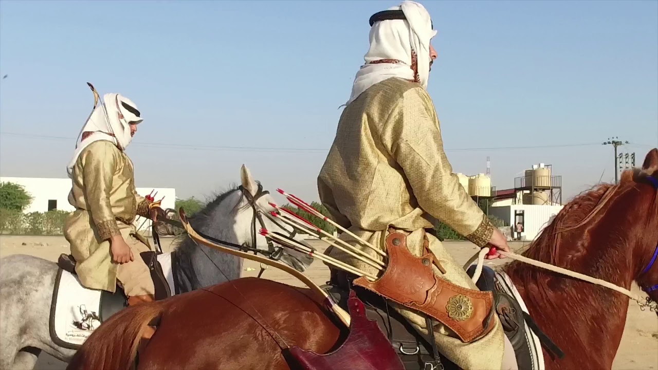Kuwait horse back archery YouTube