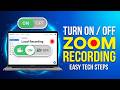 How to Turn On or Off Recording on Zoom Meeting (Quick Guide)