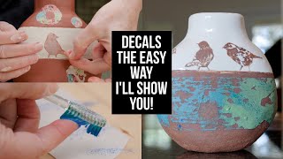 Unleash Your Creativity! Effortless Underglaze And Slip Decal Crafts With Free Templates!