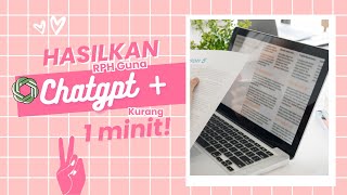 BUAT RPH GUNA CHATGPT KURANG 1 MINIT! BUAT RPH GUNA CHATGPT KURANG 1 MINIT!