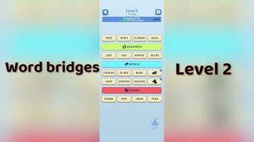 Word Bridges Level 2 Answers 🔗 | Word Bridges Logic Connections Walkthrough