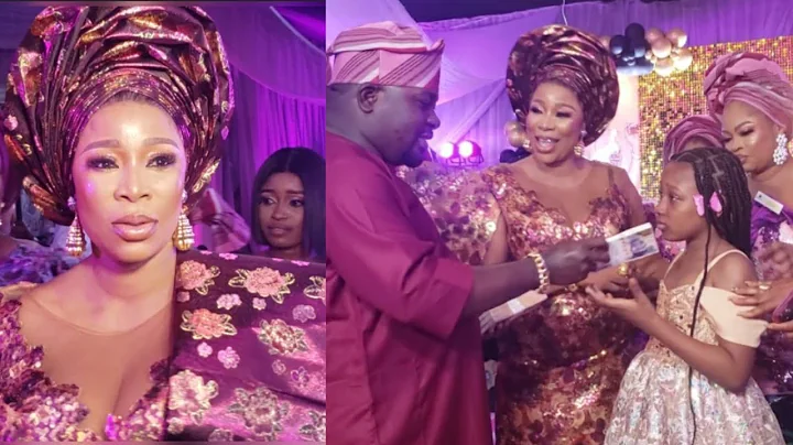 SEE KEMI KOREDE REACTION MOMENT CUTE DAUGHTER WAS  GIFTED 500 THOUSANDS CASH FROM LAGOS BILLIONAIRE
