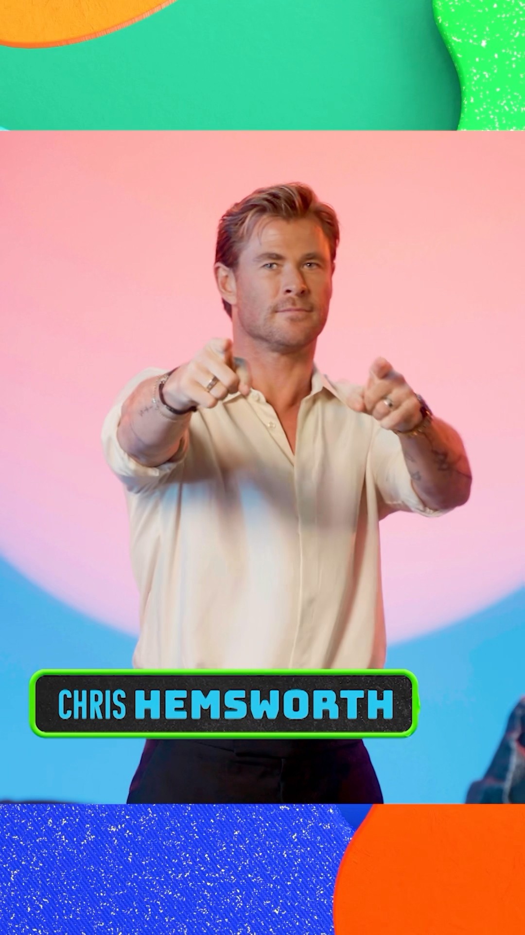 Chris Hemsworth picks the New York Giants! ? #SlimeTime