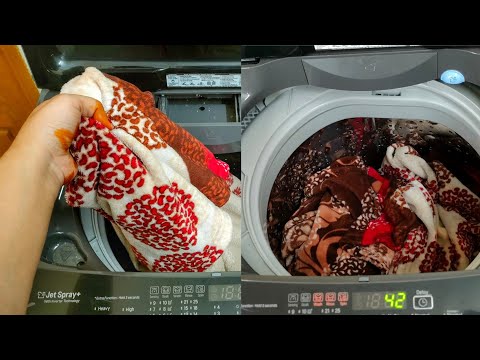 ওয়াশিং মেশিনে কম্বল ধোয়ার পদ্ধতি || how to wash blanket in washing machine || LG Washing machine