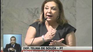 Play video: Discurso de Telma de Souza sobre os 21 anos da Resistência Portuária