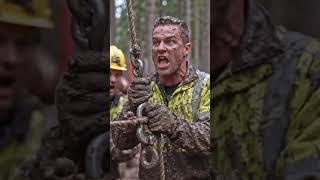Logging Truck Fighting Through Deep Mud Forest Trail#truck #viral #shorts