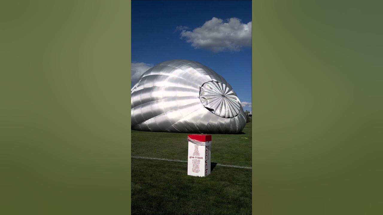 Blowing up the ChickFilA Hot Air Balloon YouTube