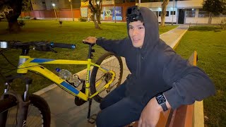 bicicleta de noche