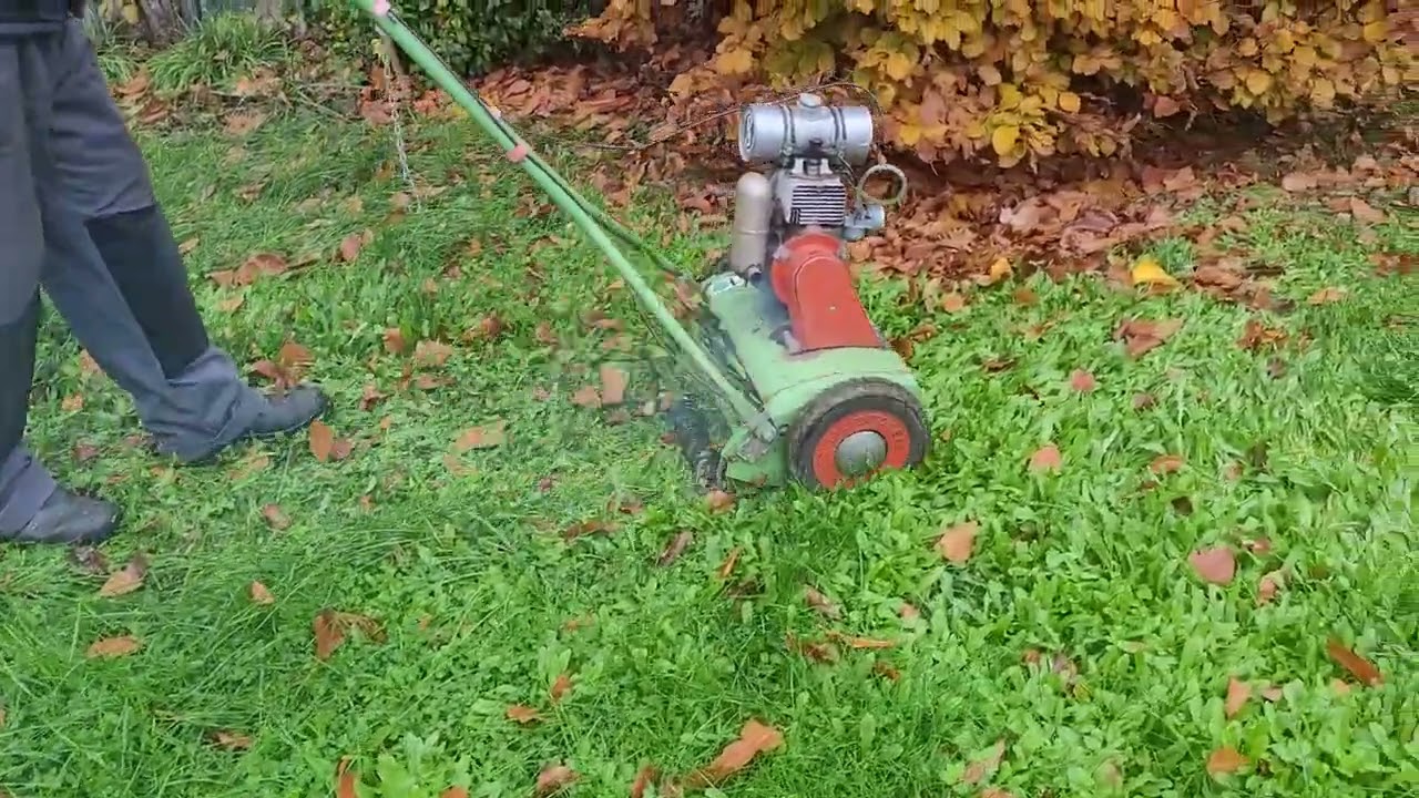 Oldtimer Rasenmäher BRILL AUTOIDEAL mit Fichtel & Sachs STAMO 76 von 1968