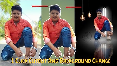 Easy photo background change