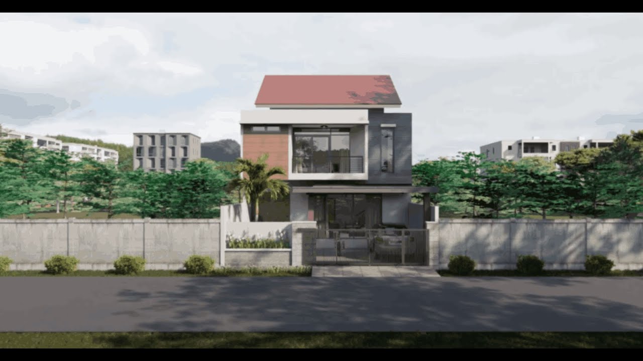 SketchUp House Design + Enscape: Dream Home with Swimming Pool Rendered in 4K || RK STUDIO ||