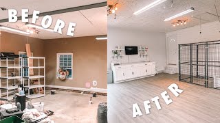 GARAGE TURNED DOG ROOM TRANSFORMATION | Goldendoodle Puppy Nursery