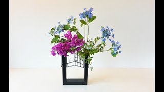 鉄花器作例・都会A