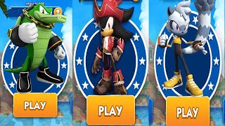 Vector in Sonic Dash2 vs Sonic Dash vs Sonic Forces -All Characters Unlocked Captain Shadow Gameplay screenshot 5