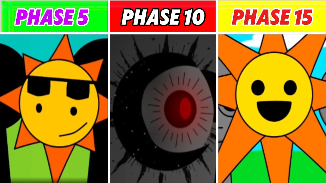 Insane MR. SUN Evolution! Different Speeds All Phase – Incredibox Sprunki | Part 1