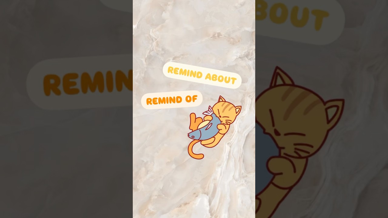 предлоги в английском: remind of / remind about. 