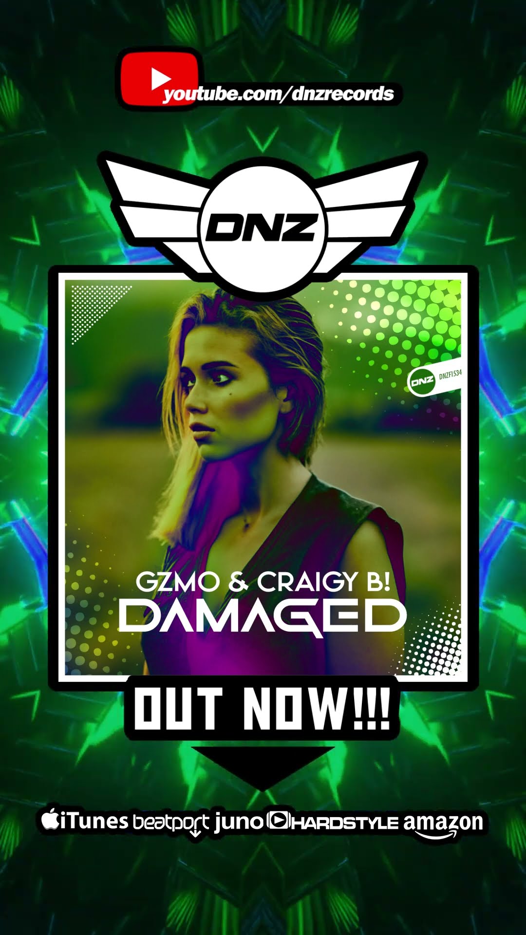 Damaged - available now (link in description) #bounce #club #dnz #music #remix #shorts #short