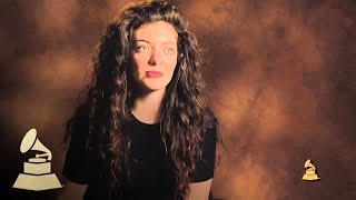 Lorde - Writing Singles Vs. Albums | GRAMMYs