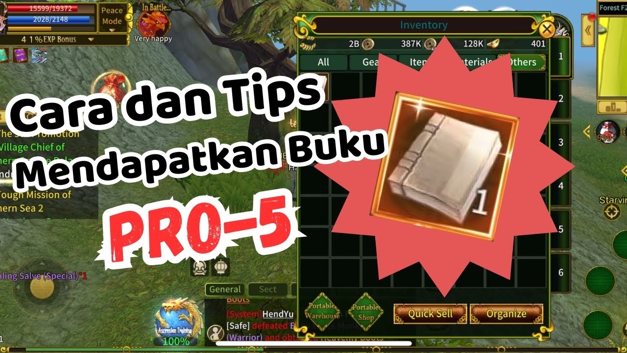 Cara dan Tips mendapatkan buku pro 5 untuk naik G5 di Ruler Of The Land