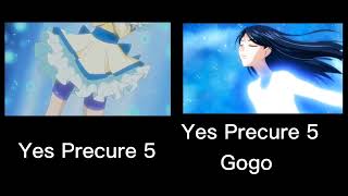 Yes! Precure 5 vs. Yes! Precure 5 Gogo Transformations