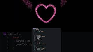 💗 CSS Particle Heart Animation ❤️ | Pure HTML & CSS Magic #cssanimation #codepen #cssfilters
