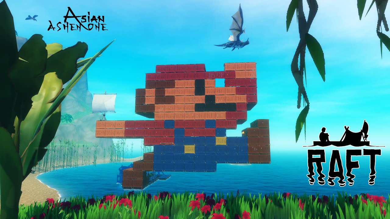 Raft but it's-a Me, Mario! | Raft - YouTube