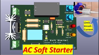 AC soft starter circuit to limit inrush current at home DIY screenshot 2