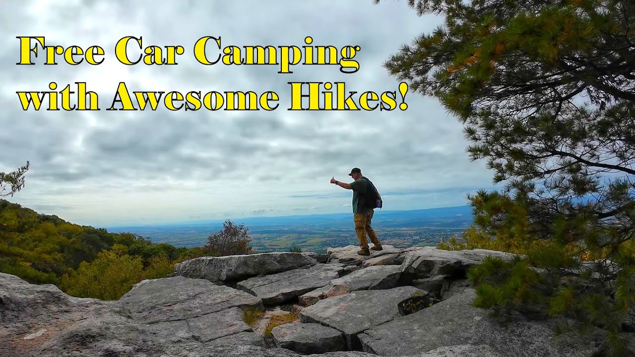 George Washington National Forest Free Camping Along Crisman Road with many Hiking Trails