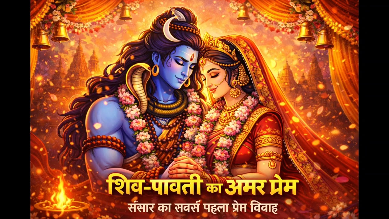 संसार का पहला प्रेम विवाह | शिव पार्वती का अमर प्रेम | Romantic Bhakti Song | Har Har Mahadev