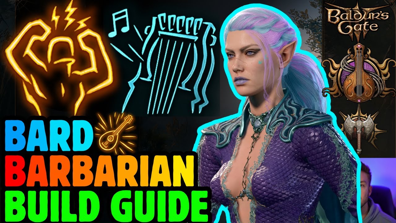 BARDBARIAN Bard / Barbarian Build Baldur's Gate 3 YouTube